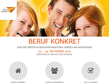 Tablet Screenshot of beruf-konkret.de